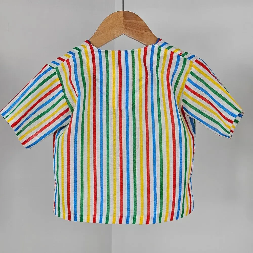 Tom N Jerry Vintage Circus Stripes Kid's‎ Toddler Pajama Set | Size 2